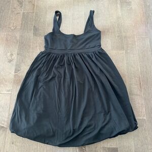 Susana Monaco‎ Womens Babydoll Bubble Hem Mini Dress Flirty Party Black M
